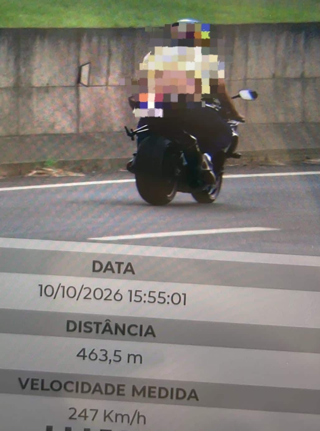 Moto é flagrada a 247 km/h em rodovia de Birigui durante operação policial moto velocidade