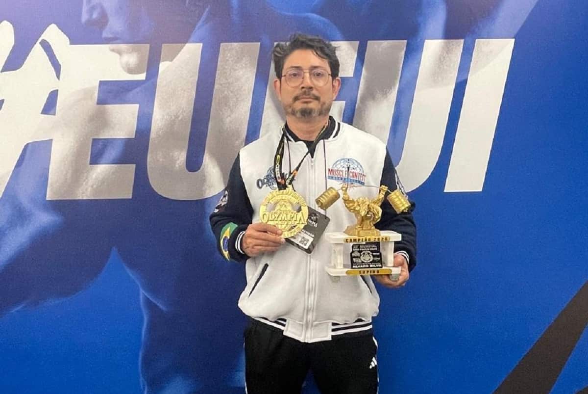 Araçatubense vence mundial de supino pela segunda vez consecutiva supino campeao