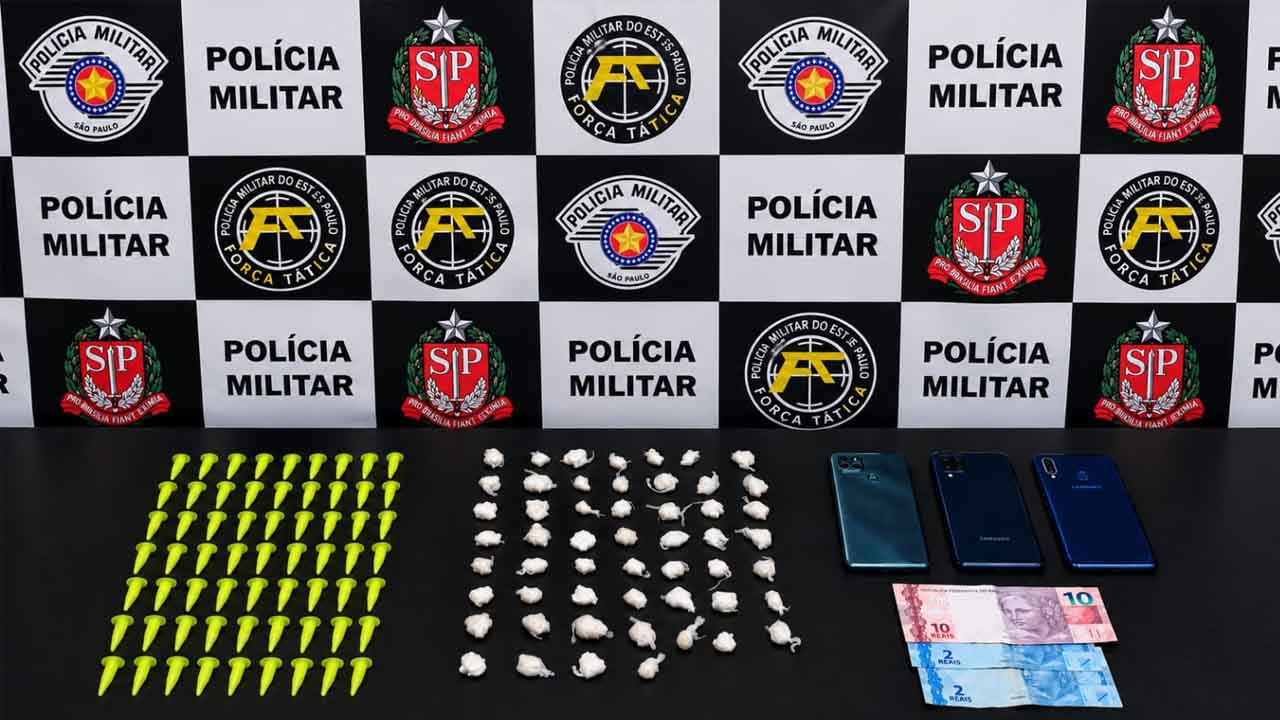 Força Tática prende dupla por tráfico de drogas no bairro Mão Divina, em Araçatuba trafico 7