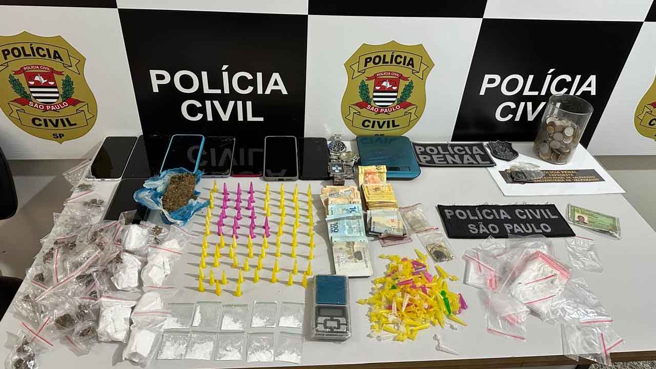 Polícia Civil prende três pessoas por tráfico durante operação em Valparaíso trafico valpa