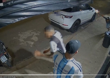 troca de tiros em frente a adega em Aracatuba