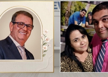O empresário Antônio Carlos Rodrigues e o casal Samuel e Cristiane que morreram no trágico acidente (Fotos/ Reprodução)